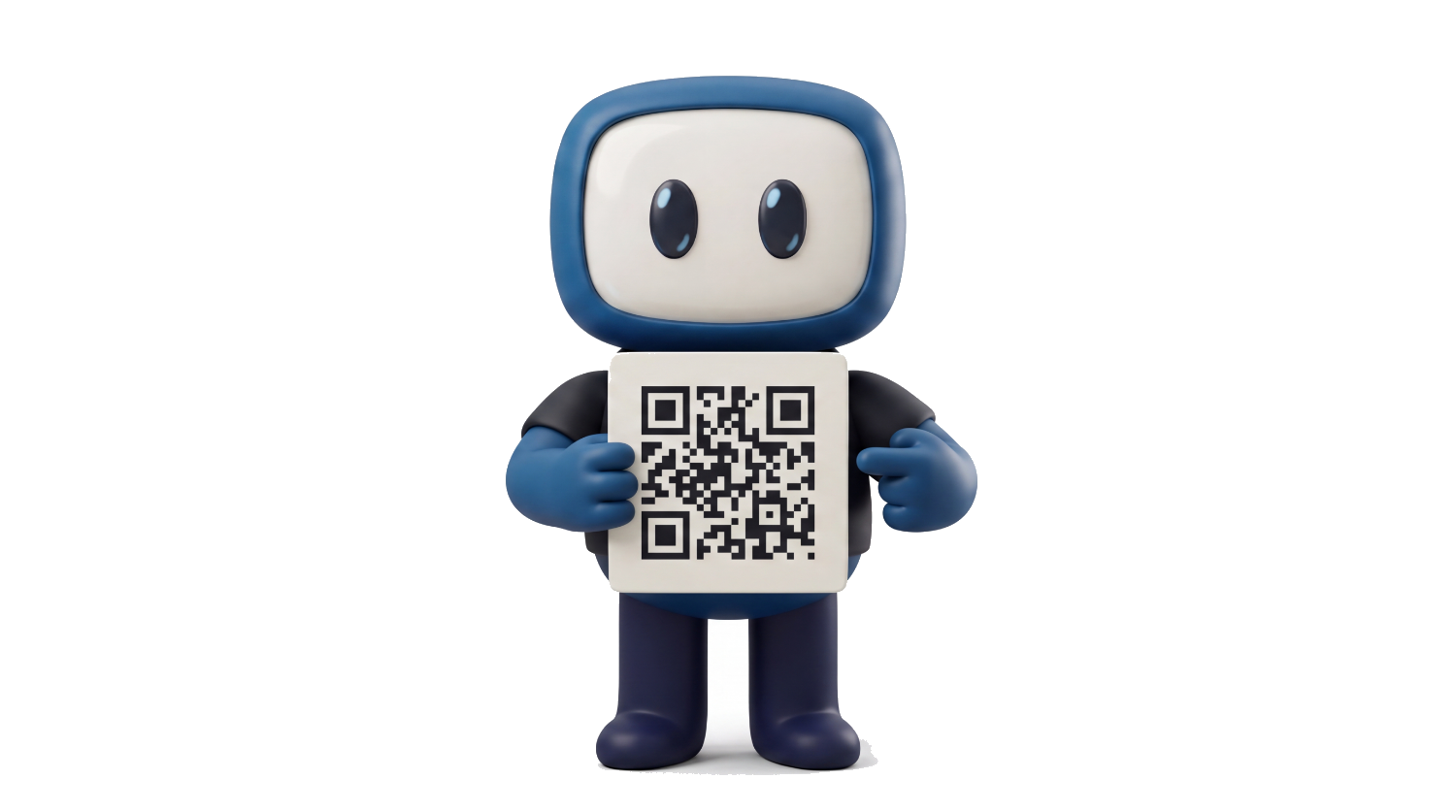 Theo segurando um QR code